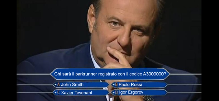 Chi vuol essere milionario? parkrun IT Blog