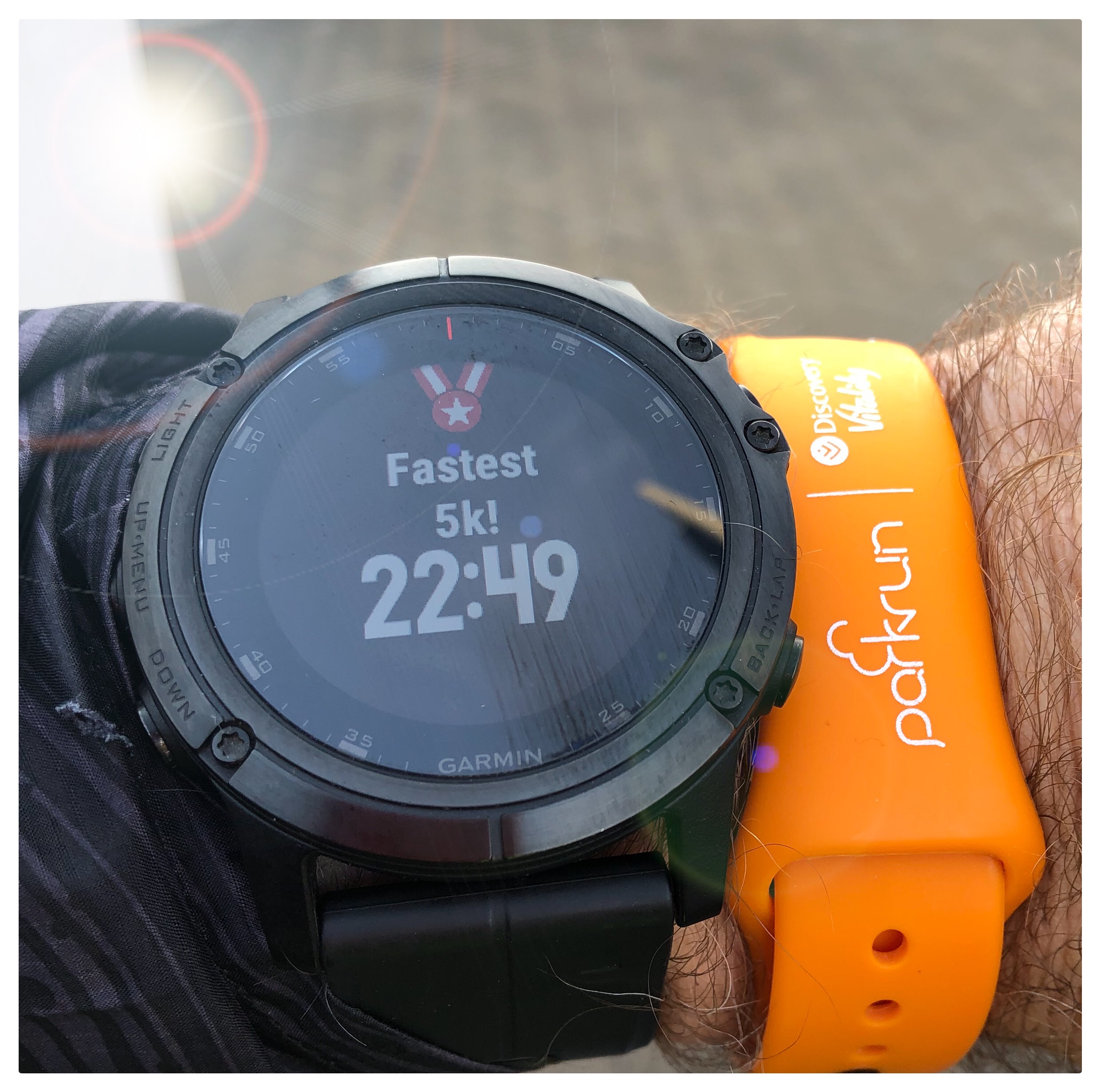 My parkrun PB at Walvis Bay!
