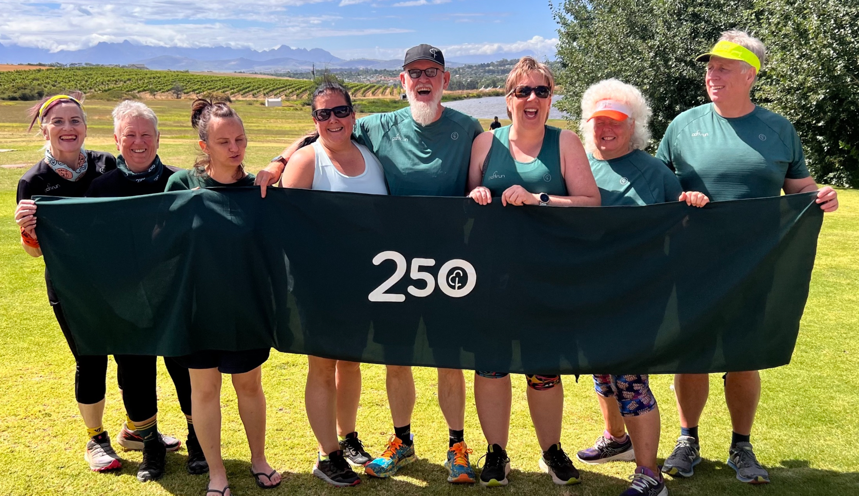 Celebrating my 250th parkrun at Durbanville parkrun