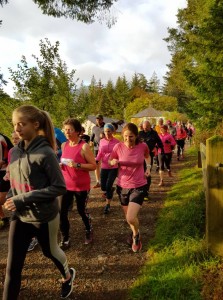 Pink ParkRunners set off