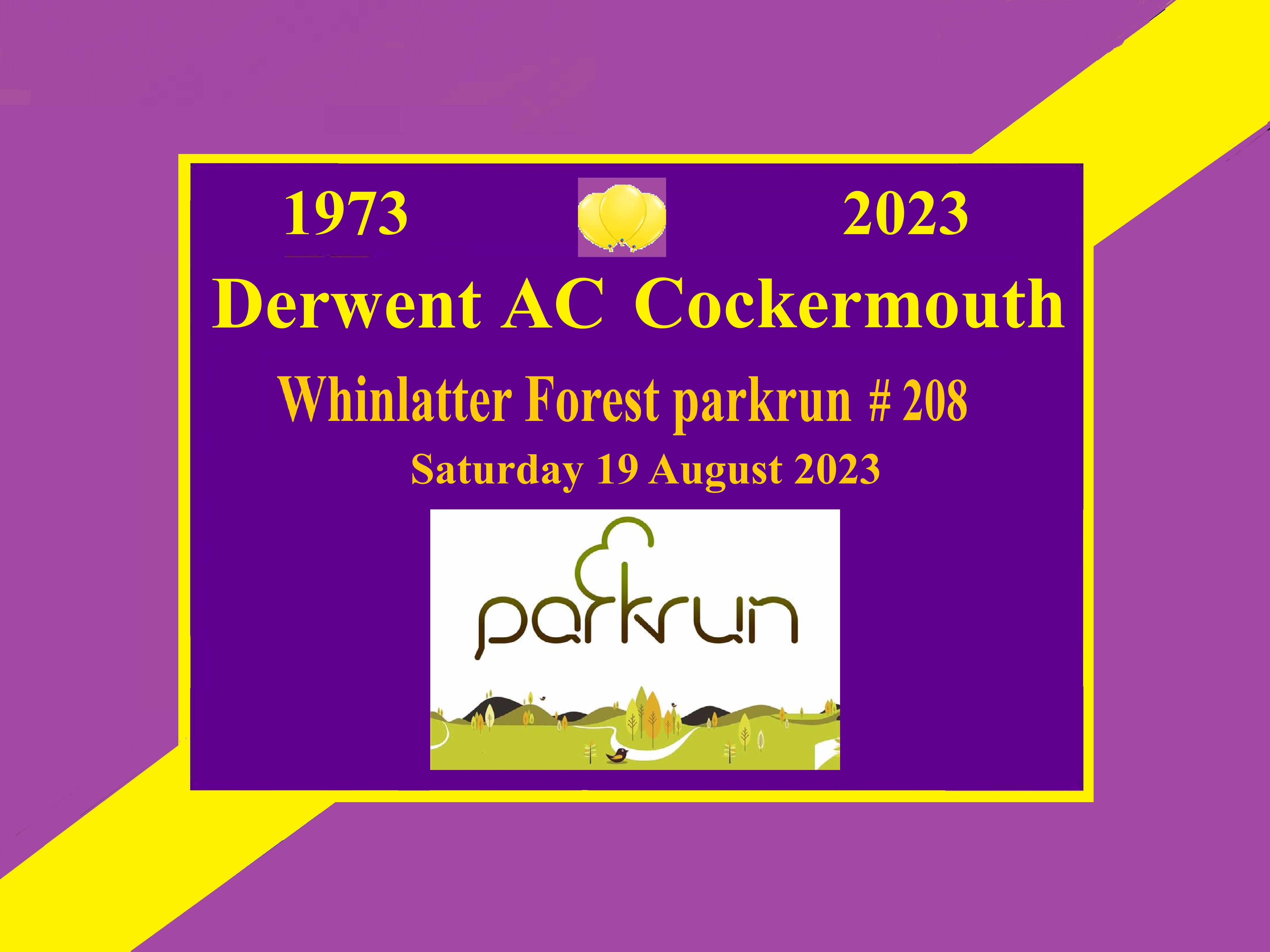 Event 208 Derwent AC Cockermouth Takeover! Whinlatter Forest parkrun