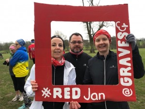 Runners taking part in Red January 25th January 2020