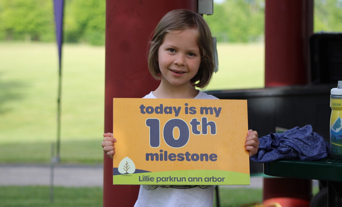6/1/2024 Lillie parkrun #231: pacing and PBs | Lillie parkrun, Ann Arbor