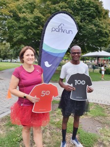 Congratulations Julie and Allan on your parkrun milestones, well done!