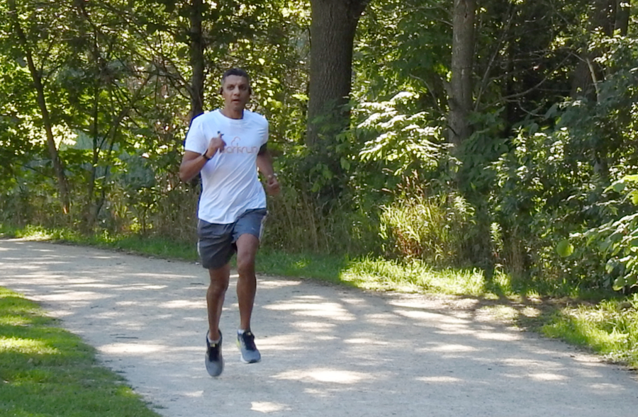 UK parkrun veteran feels in Guelph Eramosa River Trail parkrun