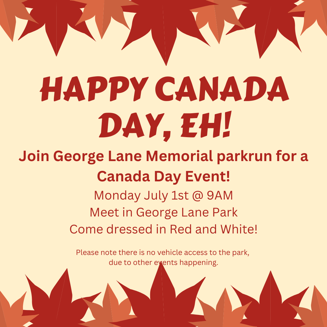 Canada Day 2024 Lane Memorial parkrun
