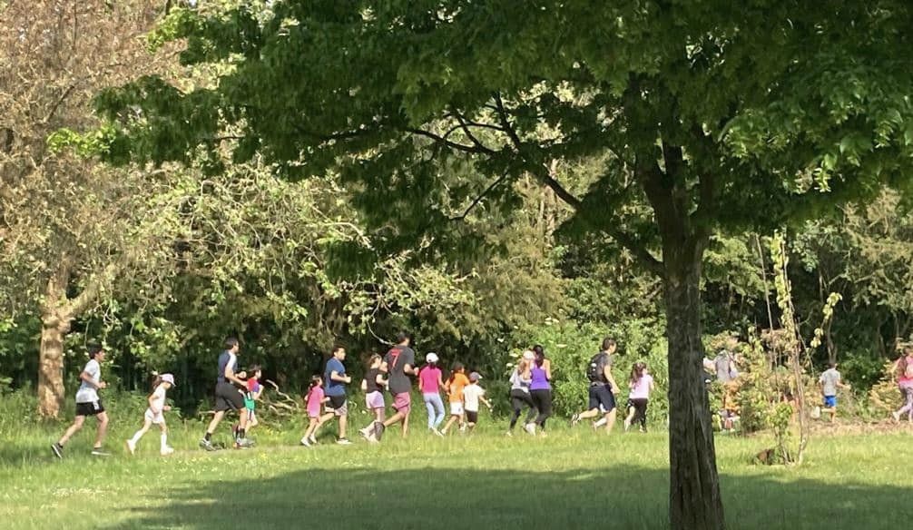 Glorious day for a junior parkrun! Pinner Village Gardens junior parkrun