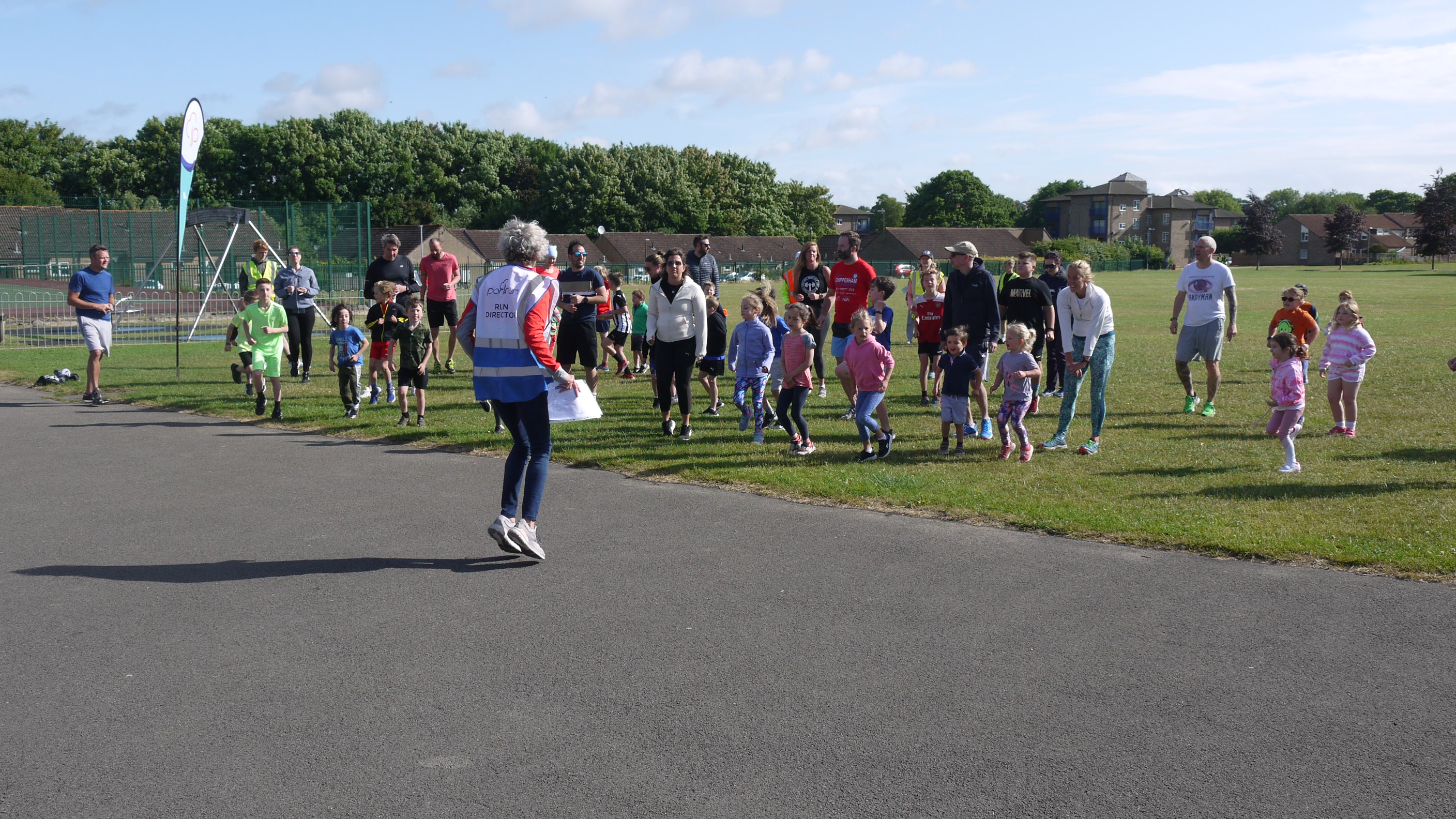 First wristbands awarded Calne Recreation Ground junior parkrun