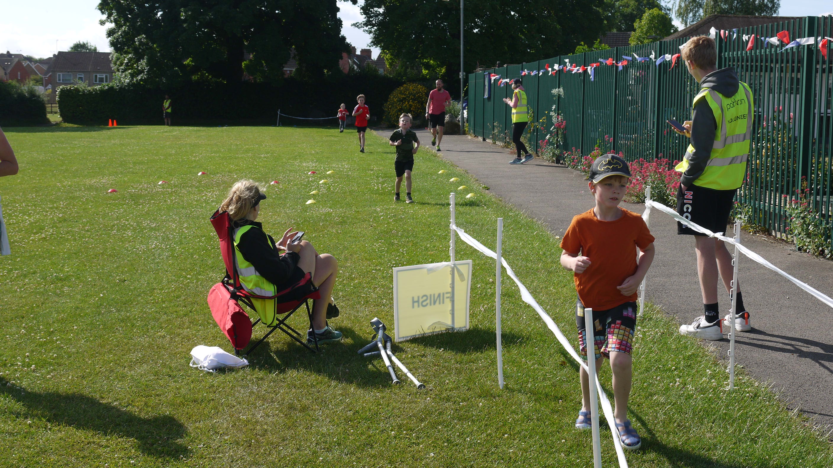 First wristbands awarded Calne Recreation Ground junior parkrun