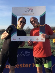 Photo of Richard Aquilina and friend Martyn at Gloucester North parkrun