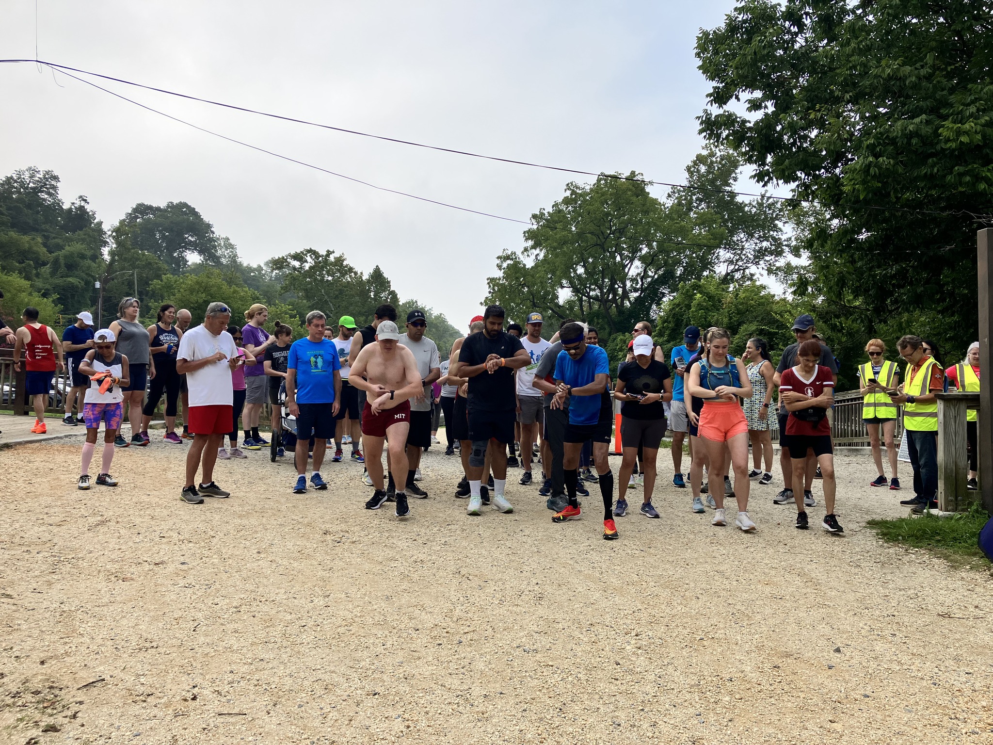 Park Run 330 on a beautiful day Fletcher's Cove parkrun